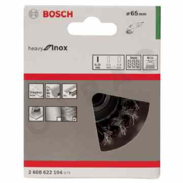 Cipac BOSCH - BROSSE BOISSEAU, INOX 65 X 0,35 MM, M14 - 2608622104