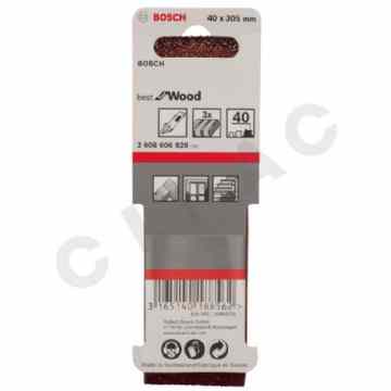 Cipac BOSCH - BANDE ABRASIVE X440 BEST FOR WOOD AND PAINT, 40 X 305 MM, GRAIN 40, 3X - 2608606929