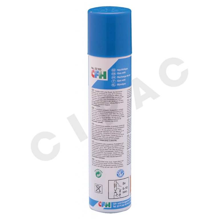 Cipac CFH - Recharge de gaz - 86% Butane - 14% Propane - 100 ml - CFH 52103