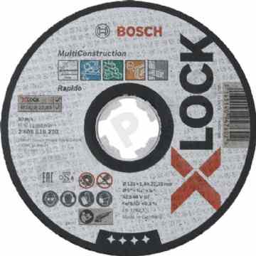 Cipac BOSCH - X-LOCK DISQUE À TRONÇONNER MULTI CONSTRUCTION 125X1.6X22.23MM, PLAT - 2608619270