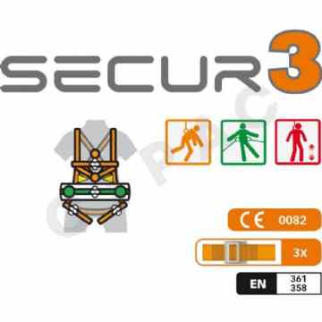 Cipac SECURX - Harnais de sécurité - Secur 3 - M-XL - SX 102104