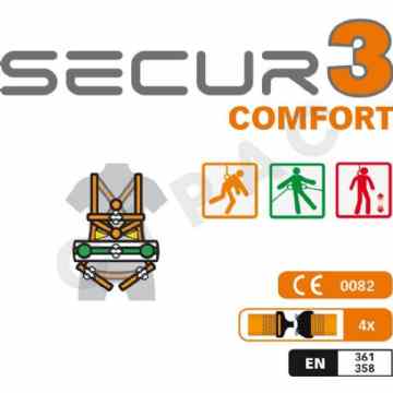 Cipac SECURX - Harnais de sécurité - Secur 3 Comfort - M-XL - SX 102108