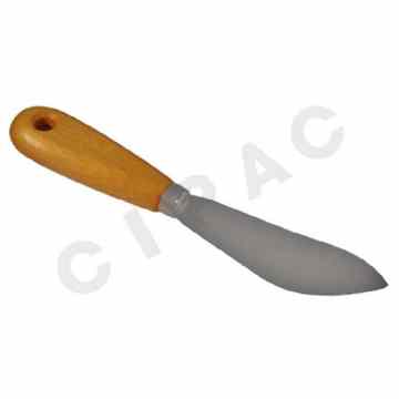 Cipac PINGUIN - Couteau à mastiquer feuille de laurier, manche en bois - acier - MB 101930