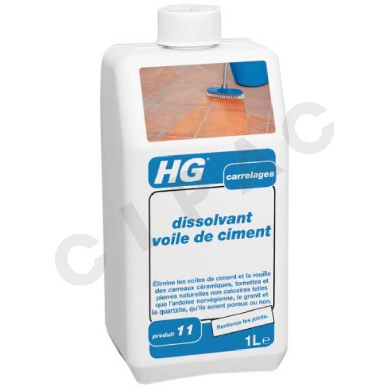 Cipac HG - EFFACEUR POUR VOILES DE CIMENT (EXTRA) (PRODUIT HG N° 11) - 1L - 101100103