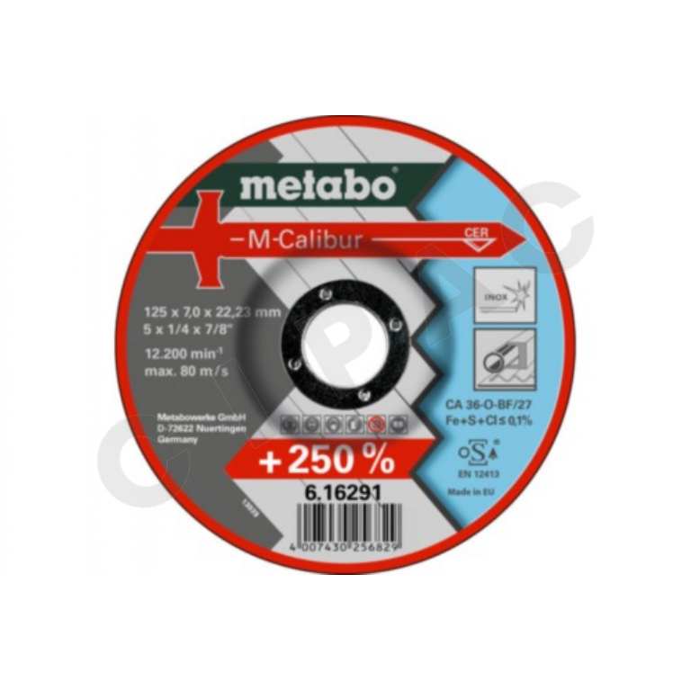 Cipac METABO - M-CALIBUR 125 X 7,0 X 22,23 INOX, SF 27 - 616291000