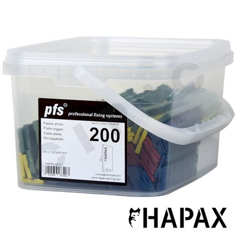 Cipac PGB - HAPAX ASSORT. PLATTE WIGGEN 22X95/200ST - HAP051N00SET01M