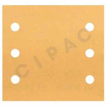 Cipac BOSCH - **SUP** ABRASIF C470 BEST FOR WOOD AND PAINT, 115 X 107 MM, GRAIN 240, 6 TROUS, 10X (REMPLACE PAR 2608900895) - 2608607460