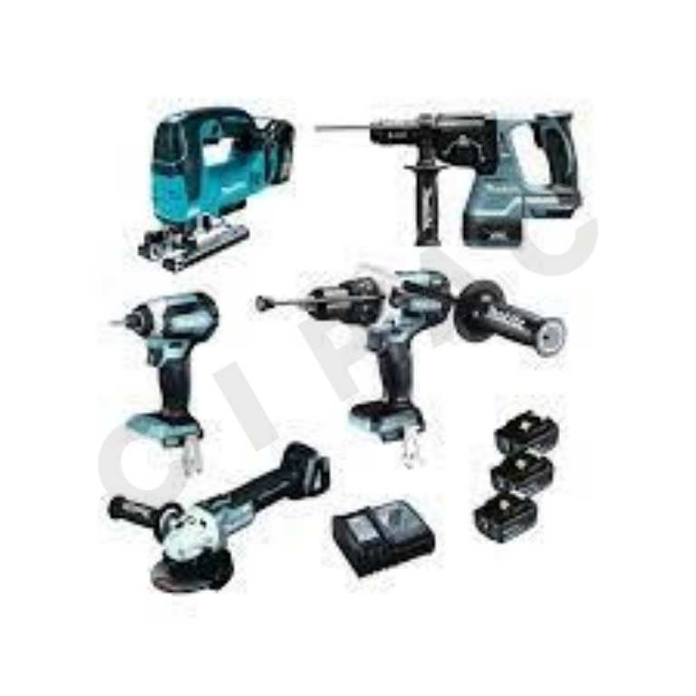 Cipac MAKITA - COMBOPACK LXT 18V: DDF486 + DTD153 + DHR243 + DGA506 + DJV181 + 3X BL1850B + 1X DC18RC - DLX5071TJ