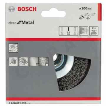 Cipac BOSCH - BROSSE CONIQUES 100 X 0,3 MM, M14 - 2608622057