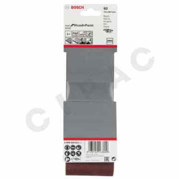 Cipac BOSCH - BANDE ABRASIVE X440 BEST FOR WOOD AND PAINT, 75 X 457 MM, GRAIN 60, 3X - 2608606033
